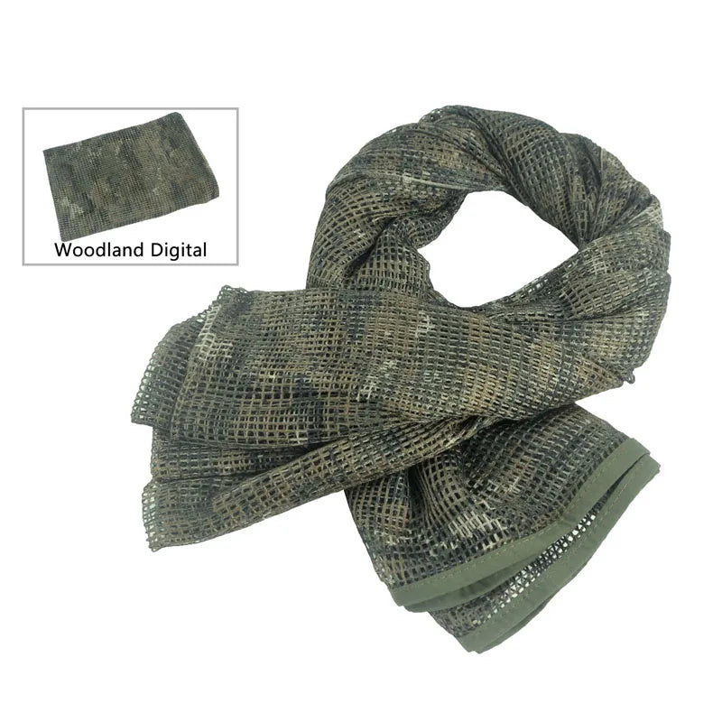 Rede de Malha Camuflada Woodland | Camuflagem individual