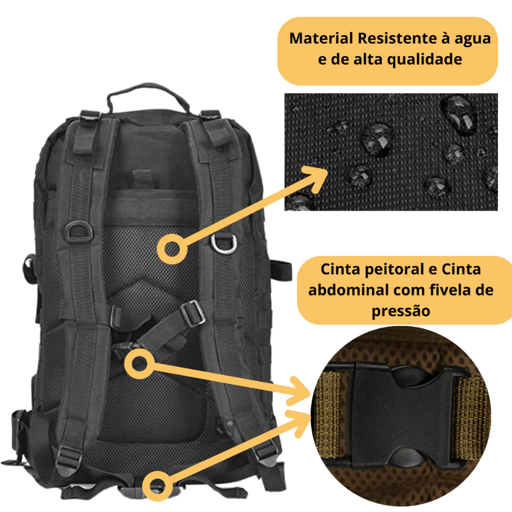 Mochila Tática Cargo 50 Litros