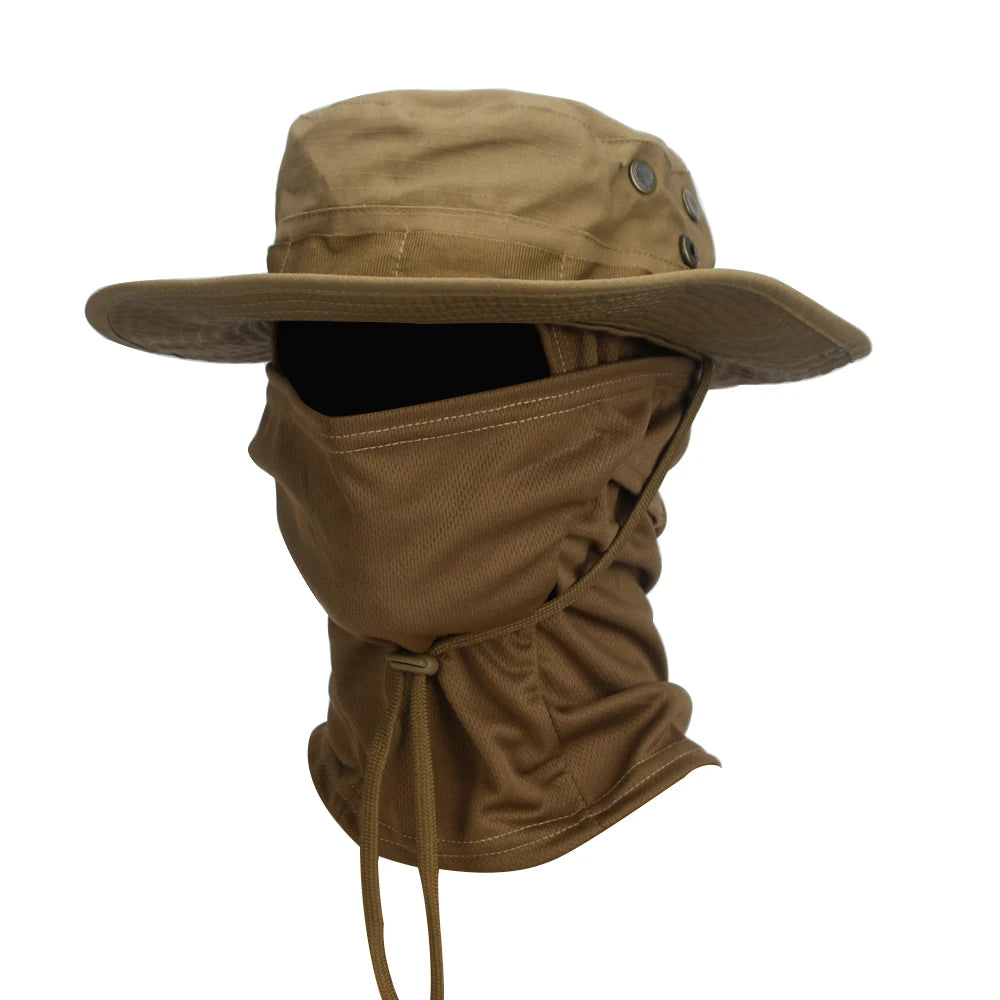  chapéu com camuflagem bege