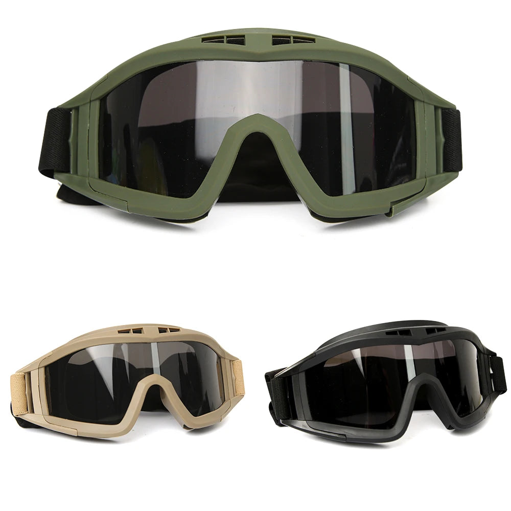 Se você leva sua segurança a sério, os Óculos Táticos Airsoft 3 Lentes são um item obrigatório no seu equipamento. Desenvolvidos com padrão tático militar, eles oferecem proteção completa contra vento, poeira, impactos e raios UV — essenciais para quem atua ou treina em ambientes exigentes.
foto expostos os modelos disponiveis